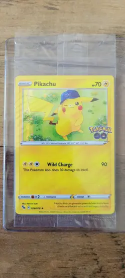2022 Pokemon GO Pikachu Holo Promo Card 028/078 New Sealed - Image 1