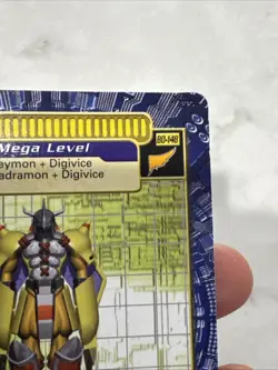 WarGreymon BO-148 Gold Foil Digimon Digi-Battle Card TCG Series 3 - Image 3