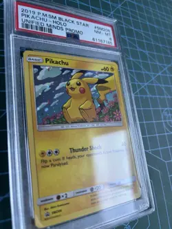 Pokemon Card | SM Black Star Promo SM206 Pikachu Holo Unified Minds | PSA 8 - Image 2
