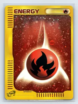 Pokemon Card Japanese Fire Energy E-Series McDonald's Promo Holo - Image 1