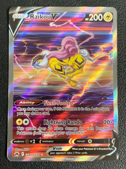 Raikou V GG41/GG70 Crown Zenith Galarian Gallery Pokemon TCG Card NM - Image 1