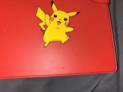 Vintage 1999 Authentic Red Pikachu Pokemon 4-Pocket Card Binder Book Album - Image 2