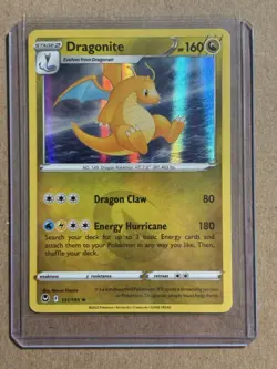 Pokemon Card Dragonite Silver Tempest Holo Rare 131/195 Near Mint - Image 1