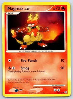 Magmar - DP Secret Wonders 83/132 Diamond Pearl Pokemon Card NM - Image 1