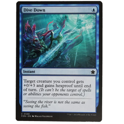 x4 Dive Down Foundations Instant Blue Playset M/NM Common MTG FDN TCG CCG - Image 1