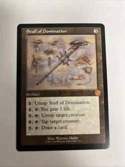 Staff Of Domination Schematic Nonfoil MTG Magic The Gathering - Image 1