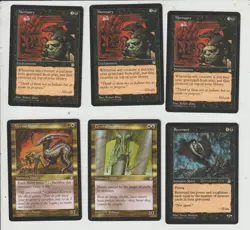 Lot de x6 cartes stronghold MAGIC MTG ENGLISH 1998 EX-NM mortuary,Revenant Promo - Image 1