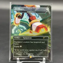 Magic the Gathering Secret Lair Sonic Air Shoes Swiftfoot Boots Rainbow Foil - Image 1
