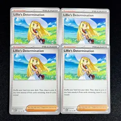 x4 Lillie's Determination Playset 119/132 - Mega Evolution Pokemon NM/M English - Image 1