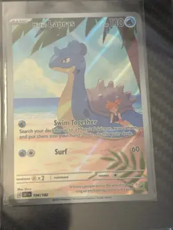 Pokemon TCG Misty's Lapras Destined Rivals 194/182 Illustration Rare *PackFresh* - Image 1