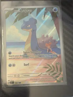 Pokemon TCG Misty's Lapras Destined Rivals 194/182 Illustration Rare *PackFresh* - Image 2