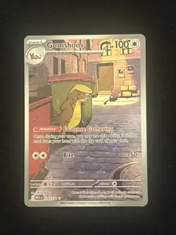 Gumshoos Illustration Rare #153/132 Pokemon Mega Evolution English Pack Fresh - Image 1