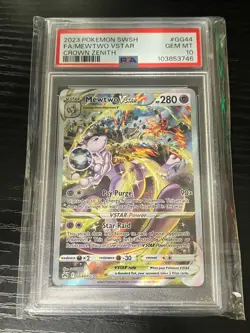 Mewtwo GG44 Crown Zenith Pokemon TCG Graded PSA 10 Gem Mint - Image 1