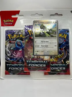 Pokemon Temporal Forces Cyclizar 3-Pack Blister New Sealed - Image 1