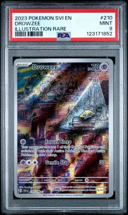 2023 POKEMON SVI EN-SCARLET & VIOLET ILLUSTRATION RARE #210 DROWZEE PSA 9 - Image 1