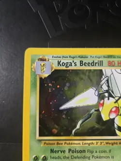 Pokemon TCG WOTC Gym Challenge Kogas Beedrill 9/132 Holo Unlimited Rare/NM/ LP - Image 2