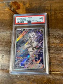POKEMON 2025 Journey Together Enhanced Box Topper N'S RESHIRAM #167 PSA 9 Mint - Image 1
