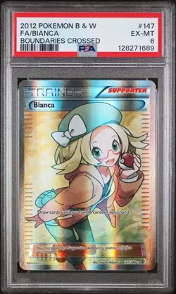 PSA 6 2012 POKEMON BLACK & WHITE BOUNDARIES CROSSED #147 FA/BIANCA - Image 1