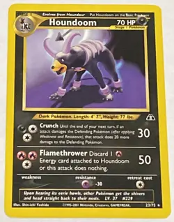 Houndoom 23/75 Neo Discovery Set Pokemon (NM+) - Image 1