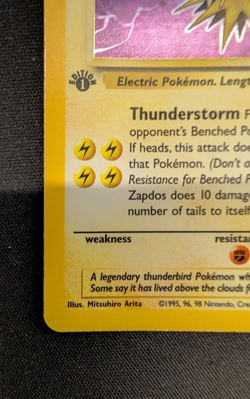 Fossil | POKEMON 1ST EDITION #15 ZAPDOS HOLO - Image 4