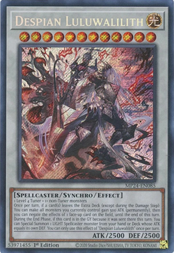 YUGIOH (MISPRINT) Despian Luluwalilith MP24-EN085 Secret Rare - Image 1
