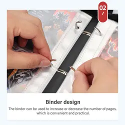 720 Cards Pocket Trading Card Binder 9 Pocket Card Album Display Folder Case - Image 4