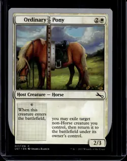 MTG Ordinary Pony Unstable (UST) Common Magic Card #017/216 Unplayed - Image 1