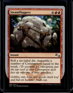 Steamfloggery Unstable NM Red Uncommon MAGIC THE GATHERING CARD - Image 1