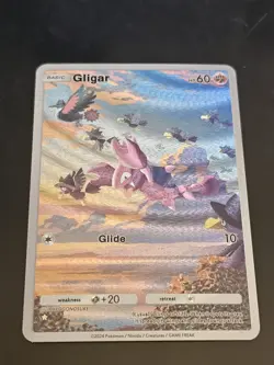 Gligar 176 Pokemon TCG Pocket Wisdom Of Sea And Sky Textured Fanart Card - Image 1