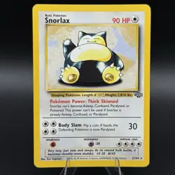 Snorlax 27/64 - Pokemon Jungle Unlimited Rare Card WOTC LP - Image 1