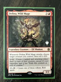 MTG Card Delina, Wild Mage Adventures in the Forgotten Realms Foil 138/281 - Image 1