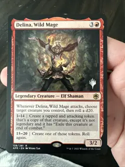 MTG Card Delina, Wild Mage Adventures in the Forgotten Realms Foil 138/281 - Image 3