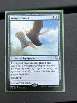 MTG Card Winged Boots Commander: Adventures in the Forgotten Realms Regular - Image 1