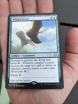 MTG Card Winged Boots Commander: Adventures in the Forgotten Realms Regular - Image 3