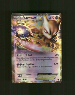 Custom Holo MEWTWO Card MEWTWO EX Card READ DESCRIPTION BELOW z1 - Image 1