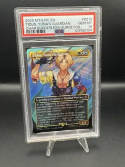 PSA 10 MTG FINAL FANTASY COMMANDER #0213 TIDUS, YUNA'S GUARDIAN 2025 - Image 1