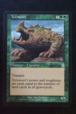Magic The Gathering MTG TERRAVORE Odyssey LP Lightly Played - Image 1
