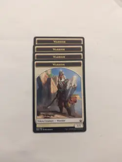 (4) Warrior Token *PLAYSET* Battlebond Regular NM MTG - Image 1