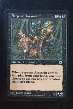 Magic The Gathering MTG SERPENT ASSASSIN Portal LP Lightly Played - Image 1