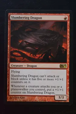 Magic The Gathering MTG SLUMBERING DRAGON Magic 2013 LP Lightly Played - Image 1