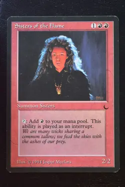 Magic The Gathering MTG SISTERS OF THE FLAME The Dark LP Lightly Played - Image 1