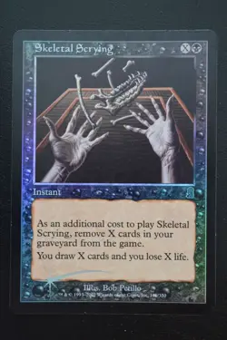 Magic The Gathering MTG SKELETAL SCRYING FOIL Odyssey MP Moderately Played - Image 1