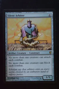Magic The Gathering MTG SILENT ARBITER Conspiracy LP Lightly Played - Image 1