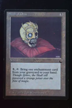 Magic The Gathering MTG SKULL OF ORM The Dark LP Lightly Played - Image 1