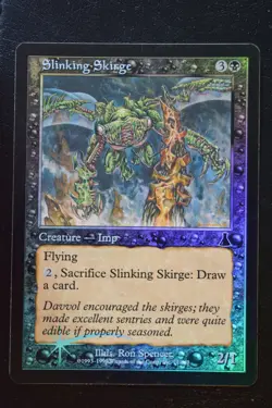Magic The Gathering MTG SLINKING SKIRGE FOIL Urza's Destiny LP Lightly Played - Image 1