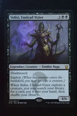 Magic The Gathering MTG SIDISI, UNDEAD VIZIER Dragons of Tarkir LP Played - Image 1