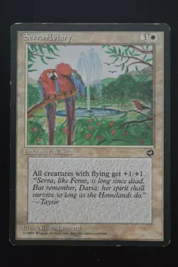 Magic The Gathering MTG SERRA AVIARY Homelands MP Moderately Played - Image 1