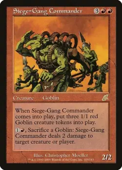 Magic The Gathering MTG SIEGE-GANG COMMANDER Scourge NM Near Mint - Image 1