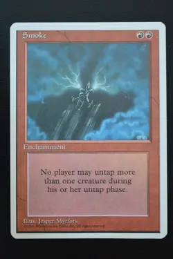 Magic The Gathering MTG SMOKE Fourth Edition HP Damaged - Image 1