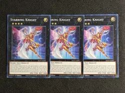3x YuGiOh! - Starring Knight AGOV-EN095 Common 1st Edition Near Mint - Image 1